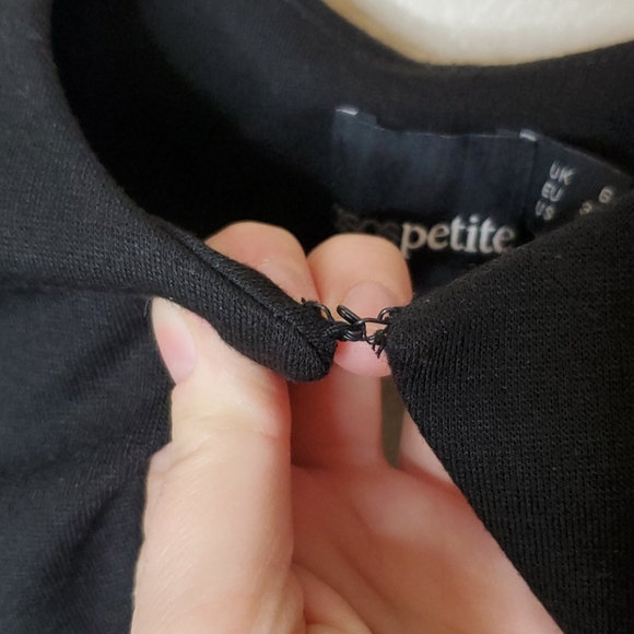 ASOS Petite V Neck Mini Dress Size 2 - Picture 5 of 8